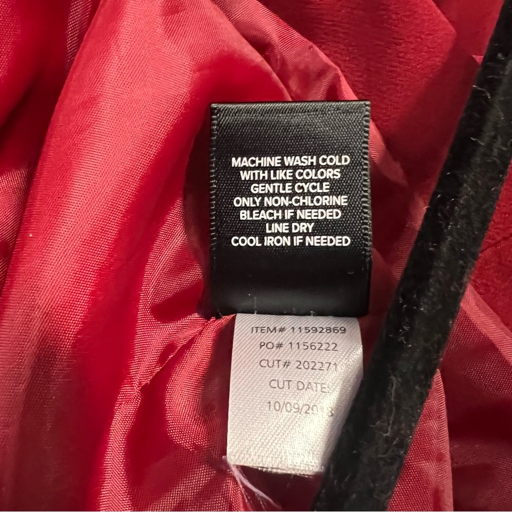 TORRID Twill A-Line Trench Red Coat size 5 Red - Picture 10 of 11